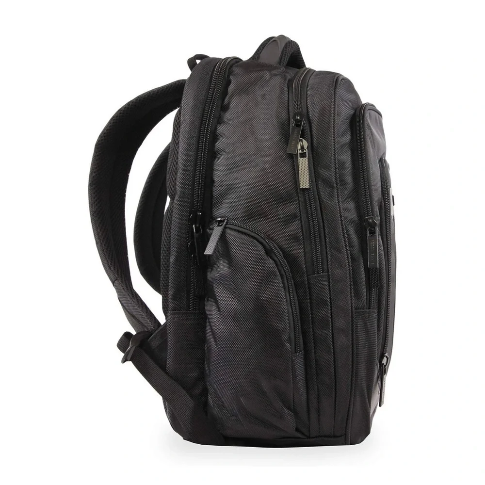 Perry Ellis Unisex M146 Black Business Laptop Backpack
